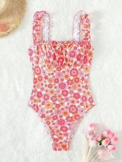 Floral Print Frill Trim One Piece Swimsuit -Shein Clothing Store 16841270828d14f291ad7be52baa390b83957e0ef2 thumbnail 405x552