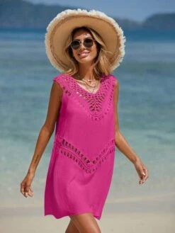 SHEIN VCAY Hollow Out Cover Up Dress -Shein Clothing Store 1684483478c6616002a45f3317fad138de0de68de2 thumbnail 405x552