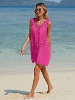 SHEIN VCAY Hollow Out Cover Up Dress -Shein Clothing Store 16844834806125fb1bca579a7994e1fa20dbd37dc3 thumbnail 405x552