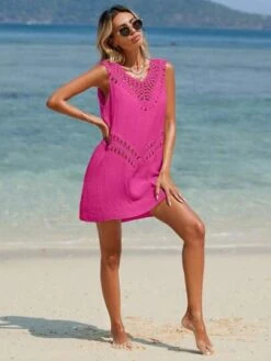 SHEIN VCAY Hollow Out Cover Up Dress -Shein Clothing Store 1684483483c8a66d5432b47866aae9c3b3819c2467 thumbnail 405x552