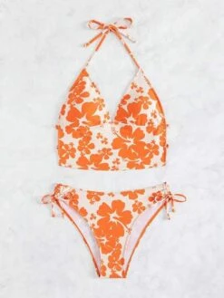 SHEIN Floral Print Halter Tie Side Bikini Swimsuit -Shein Clothing Store 1684721297b89597b4d4d13265be15d26abc2136bd thumbnail 405x552