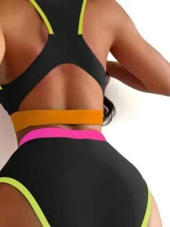 Colorblock Contrast Binding High Waisted Bikini Swimsuit -Shein Clothing Store 1685349039487ecc41444603b84ffbb50c1b29c982 thumbnail 405x552