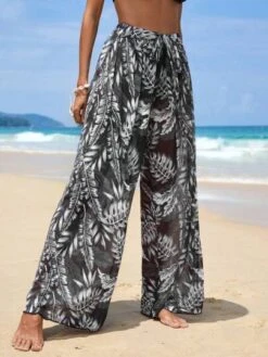SHEIN Tropical Print Belted Wide Leg Pants -Shein Clothing Store 168567005614666892e5dfd1db8fe937d8e0210915 thumbnail 405x552