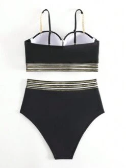 Chain Print Contrast Mesh Bikini Swimsuit -Shein Clothing Store 1685685351a2aa0a584d2280902fafa13d18b88249 thumbnail 405x552