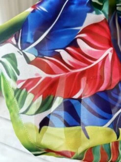 Tropical Print V Neck Batwing Sleeve Knot Front Cover Up Dress -Shein Clothing Store 1685928481b785b113a88d629b76a938727163d9ad thumbnail 405x552