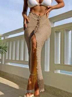 Lettuce Trim Split Thigh Cover Up Skirt -Shein Clothing Store 16859290394889fd7d2c89a4c431a1d1094da35ea8 thumbnail 405x552