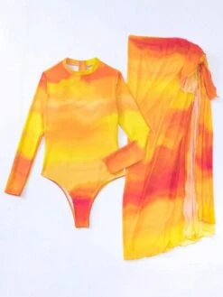 Tie Dye One Piece Swimsuit With Beach Skirt -Shein Clothing Store 16859332904ce41f87c19be6ba26e159e5fa1525d9 thumbnail 405x552