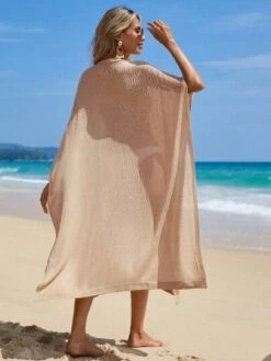 SHEIN Solid Split Thigh Cover Up Dress