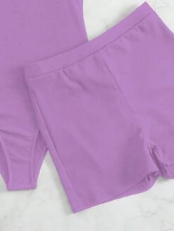 Plain One Piece Swimsuit With Beach Shorts -Shein Clothing Store 168594386884c60a7ac559eb1914edff589f9bb229 thumbnail 405x552