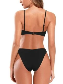 Solid Bikini Swimsuit