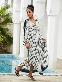 Tie Dye Batwing Sleeve Split Hem Maxi Cover Up -Shein Clothing Store 1685953682a1f9d7789ecbda987b3f1401d3beaf44 thumbnail 405x552