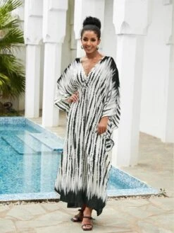 Tie Dye Batwing Sleeve Split Hem Maxi Cover Up -Shein Clothing Store 1685953685198f45e4b5877a6457eeda1d6281f3df thumbnail 405x552