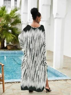 Tie Dye Batwing Sleeve Split Hem Maxi Cover Up -Shein Clothing Store 16859536857e743baeeefa071f0f91e95f05dae820 thumbnail 405x552