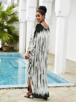 Tie Dye Batwing Sleeve Split Hem Maxi Cover Up -Shein Clothing Store 1685953685fe04442af8f8abd70e016b733a4ba702 thumbnail 405x552