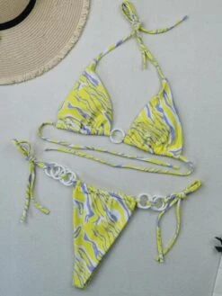 Allover Print Ring Linked Halter Triangle Bikini Swimsuit -Shein Clothing Store 168598018579b678a19bc90a2a3d849dbb88e8ea5c thumbnail 405x552