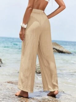 SHEIN Solid Wide Leg Pants