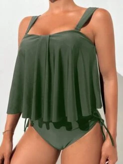 SHEIN Drawstring Side Hanky Hem Bikini Swimsuit -Shein Clothing Store 1686187059955da9498a952f25de283079a4b7e974 thumbnail 405x552