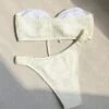 Knot Front Bandeau Bikini Swimsuit
