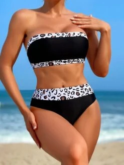 Leopard Print Bandeau Bikini Swimsuit -Shein Clothing Store 1686281228f2b5986cbef2209525aaa850ee436e8d thumbnail 405x552