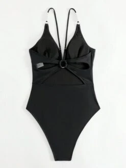 Solid Plunging Neck Cami One Piece Swimsuit -Shein Clothing Store 1686540604527f999f802e7576d593d78e944374c6 thumbnail 405x552