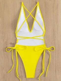 Tie Side One Piece Swimsuit -Shein Clothing Store 1686819695c21e8361ae51904161af0291614d2241 thumbnail 405x552