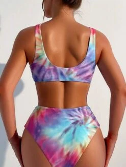 Tie Dye Knot Front Bikini Swimsuit -Shein Clothing Store 168688677900e001e570fdfa5c40c50f1407e4dcf1 thumbnail 405x552