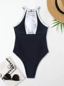 Color Block One Piece Swimsuit -Shein Clothing Store 16869101783da97501b7990df70b5dbd26fbd951d9 thumbnail 405x552