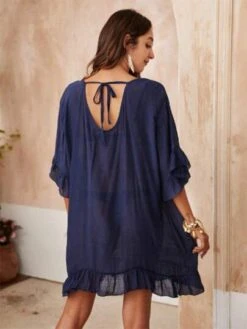 Ruffle Hem Cover Up