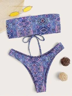 Tribal Print Bandeau High Cut Bikini Swimsuit -Shein Clothing Store 1687224671e6379063f4dc4ac80fe268d9decc64d9 thumbnail 405x552