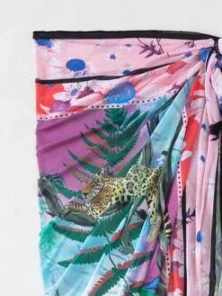 Tropical Print Knot Side Cover Up Skirt -Shein Clothing Store 1687249611a7595d1b816ed8ca8d1918fb3e44c990 thumbnail 405x552