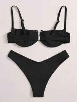 Underwire High Cut Bikini Swimsuit