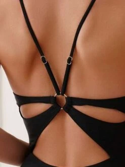 Solid Plunging Neck Cami One Piece Swimsuit -Shein Clothing Store 1687849133081b988bad69257ed59ca5a048754736 thumbnail 405x552