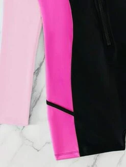 Colorblock Zipper Front Raglan Sleeve One Piece Swimsuit -Shein Clothing Store 168835006254ba537b570bce24c5b8fb155923c311 thumbnail 405x552