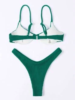 Solid Underwire Bikini Swimsuit -Shein Clothing Store 1688442688acf3a1b5aed020d8bcbc4d9c8d342218 thumbnail 405x552