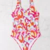 Allover Print One Piece Swimsuit