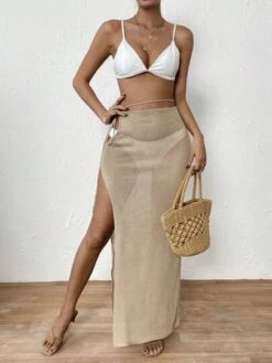 Tie Side Split Thigh Cover Up Skirt -Shein Clothing Store 16887106383c39267208ad34a303751794c600e522 thumbnail 405x552