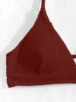 Solid Triangle High Cut Bikini Swimsuit -Shein Clothing Store 168871784495635c783792637dd597aff87c23c8f0 thumbnail 405x552