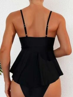 Contrast Mesh Underwire Bikini Swimsuit