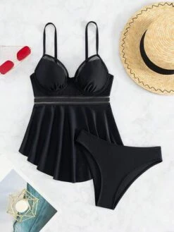 Contrast Mesh Underwire Bikini Swimsuit -Shein Clothing Store 1688952929c5d9fa29781db8547f7c05a2bfc4239e thumbnail 405x552
