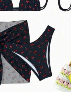 Cherry Print Halter Triangle Bikini Swimsuit With Beach Skirt -Shein Clothing Store 168906585191d08c97b4b44735fbb25c240dfd758c thumbnail 405x552