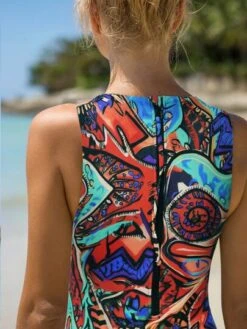 Bikinx One-Piece Swimsuit With Exotic Print And Zipper -Shein Clothing Store 1689391526d98f3007aabe47971902798b6eea1726 thumbnail 405x552