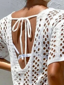 Hollow Out Drop Shoulder Cover Up Dress Without Bikini Set -Shein Clothing Store 1689574623cff997188739313520cef5dc4180a437 thumbnail 405x552