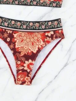 Floral Print High Waisted Bikini Swimsuit -Shein Clothing Store 1689825699b5cb0c6e21af23a7221c280282d9392b thumbnail 405x552