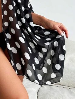 Polka Dot Print Batwing Sleeve Open Front Kimono -Shein Clothing Store 1690162237dbf7dbd85681731dd437fc1589fdcec4 thumbnail 405x552