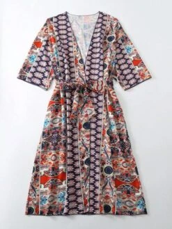 Allover Print Belted Kimono -Shein Clothing Store 1690191096bf24a640440bc98c1206c47fd38b9fae thumbnail 405x552