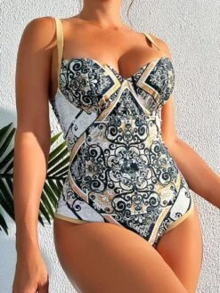 Baroque Print Push Up One Piece Swimsuit -Shein Clothing Store 1690421021e143395671101cd350d8f1d9c22b2b11 thumbnail 405x552