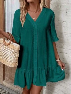 SHEIN LUNE Flounce Sleeve Ruffle Hem Kimono -Shein Clothing Store 1691648914aa4ae93aa21479103366d2f34612b1e0 thumbnail 405x552