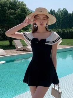 Sexy Sailor Collar Slim One-piece Swimsuit -Shein Clothing Store 16920118994e27dfdd4580851fee6812b4d104d2b4 thumbnail 405x552
