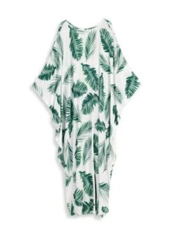 Tropical Print Batwing Sleeve Split Thigh Cover Up -Shein Clothing Store 16923229068320be156dadebf40b8016203e5a99fc thumbnail 405x552